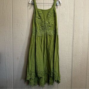 Free People Olive Green Maxi Dress